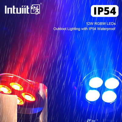 4x12w RGBW Zasilane bateryjnie oświetlenie sceniczne LED Pilot Wifi Led Par Lights
